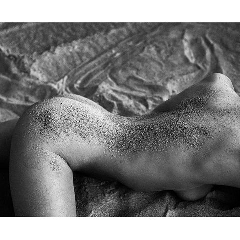 Sand Of Venus White Modern Wood Framed Art Print by Ghiman, Raul
