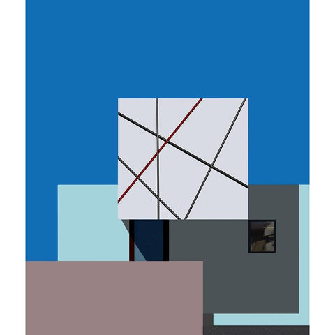 Architecture - Tokyo Japan White Modern Wood Framed Art Print by Orbach, Arnon