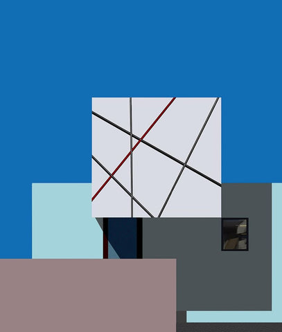 Architecture - Tokyo Japan White Modern Wood Framed Art Print with Double Matting by Orbach, Arnon