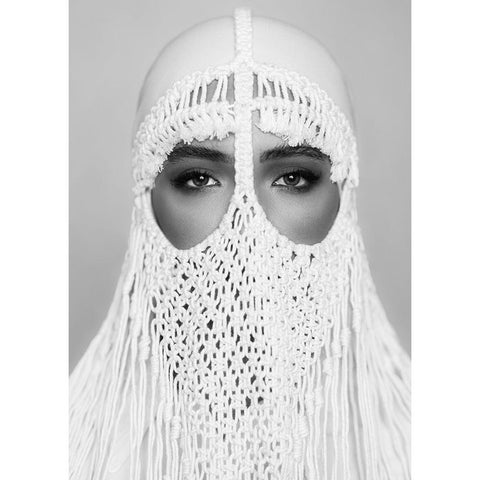arabic White Modern Wood Framed Art Print by Hamidnezhad, Amin