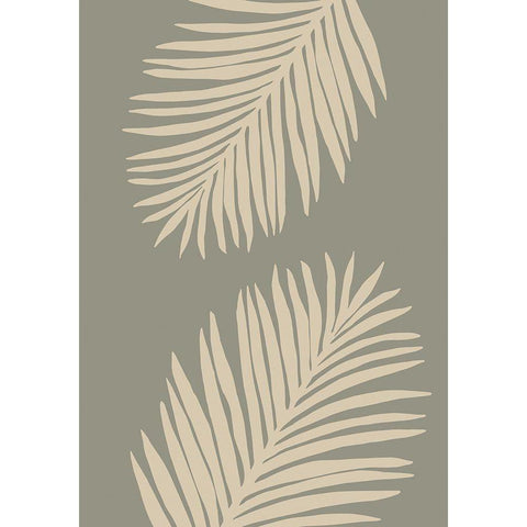 PALM LEAF 15 Gold Ornate Wood Framed Art Print with Double Matting by 1x Studio