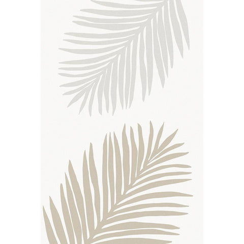 PALM LEAF 09 Gold Ornate Wood Framed Art Print with Double Matting by 1x Studio