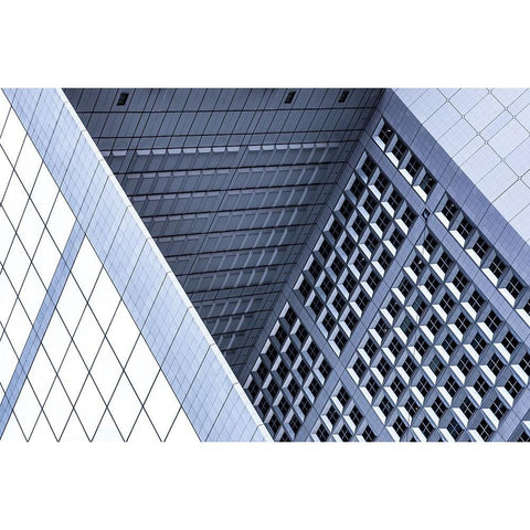 Grande Arche Geometry Gold Ornate Wood Framed Art Print with Double Matting by Wride, Linda
