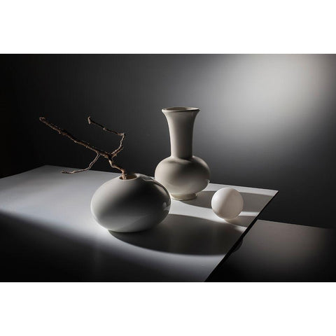 From The Series Qlight And Shadowsq Black Modern Wood Framed Art Print with Double Matting by Popov, Evgeniy