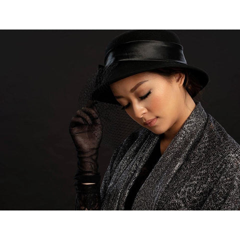 Portrait 10 Black Modern Wood Framed Art Print with Double Matting by Yuk Kong, John