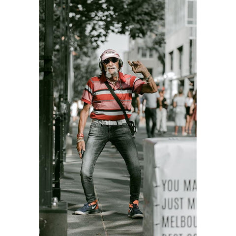 A Colourful Soul White Modern Wood Framed Art Print by Alanazi, Mohammad