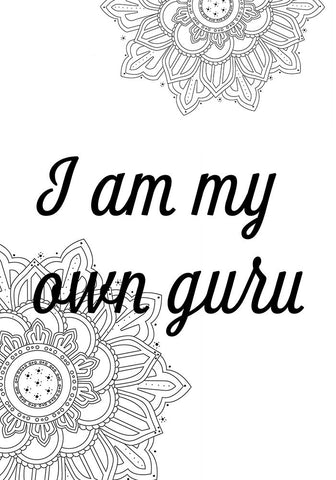Guru Black Ornate Wood Framed Art Print with Double Matting by 1x Studio II