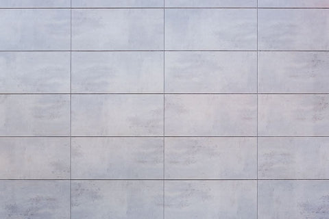 Texture 44 White Modern Wood Framed Art Print with Double Matting by 1x Studio III