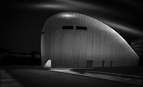 Almere Casino Black Ornate Wood Framed Art Print with Double Matting by Ogier, Maurice