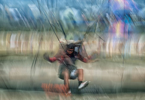 To The Point White Modern Wood Framed Art Print with Double Matting by Malovrh, Milan