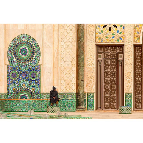 The Gate White Modern Wood Framed Art Print by Mirica, Dan