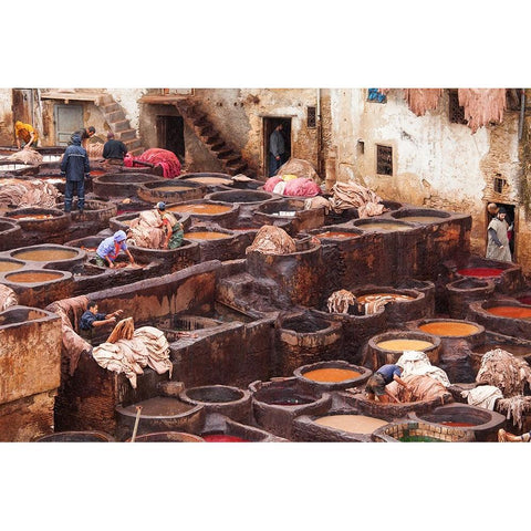 Fez Gold Ornate Wood Framed Art Print with Double Matting by Mirica, Dan