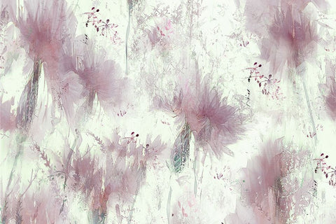 Floral wallpaper Black Ornate Wood Framed Art Print with Double Matting by Talen, Nel