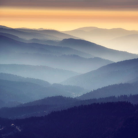 Gradients White Modern Wood Framed Art Print with Double Matting by Ian Nedelcu, Mihai