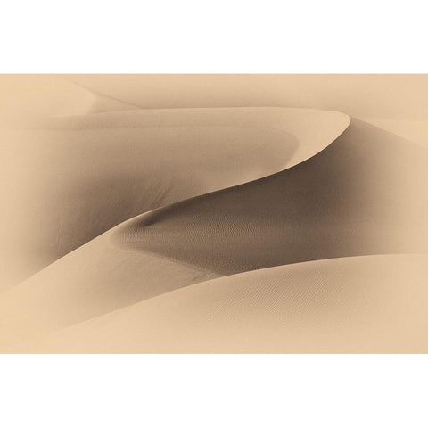 Art of Sand I White Modern Wood Framed Art Print by Mao, Dianne