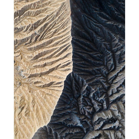 Bardenas Reales Black Modern Wood Framed Art Print by Ziomek, Witold