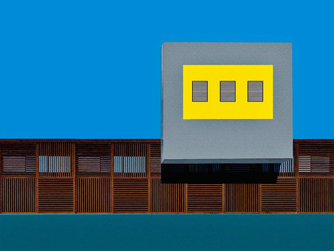 Facade Black Ornate Wood Framed Art Print with Double Matting by Orbach, Arnon