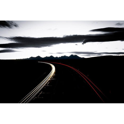 White or red is correct? Black Modern Wood Framed Art Print with Double Matting by Ignac, Dusan