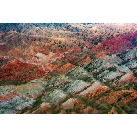 AcÂƒAAndFrac12;CacAndSup1;EÂœÂž White Modern Wood Framed Art Print by Wang, Xiaoyang