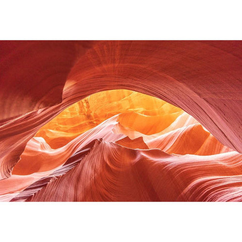 Antelope Canyon Black Modern Wood Framed Art Print by Iqbal, Syed