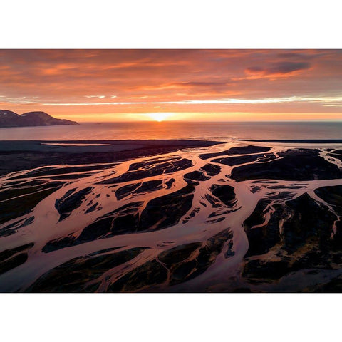 Into The Sea White Modern Wood Framed Art Print by Dou, Shenshen