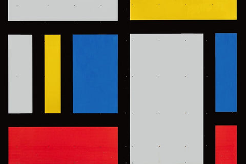 Wall detail White Modern Wood Framed Art Print with Double Matting by Luycx, Theo
