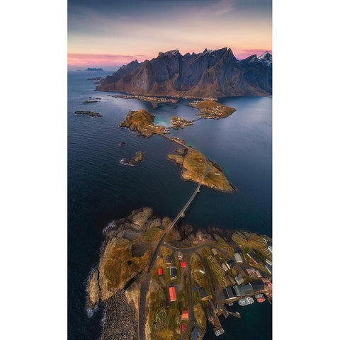 Connection Gold Ornate Wood Framed Art Print with Double Matting by Xu, Mei