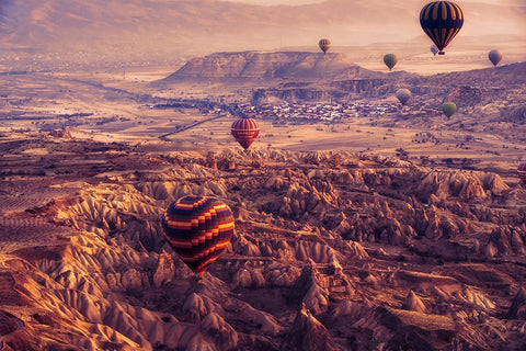 flight path White Modern Wood Framed Art Print with Double Matting by Ian Nedelcu, Mihai