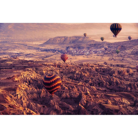 flight path White Modern Wood Framed Art Print by Ian Nedelcu, Mihai