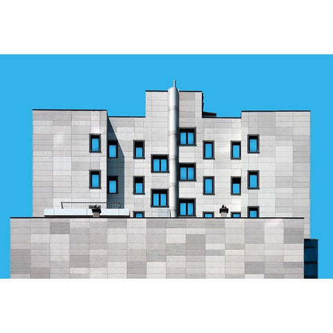 Nested Facade Black Modern Wood Framed Art Print by Hawerkamp, Hans-Wolfgang