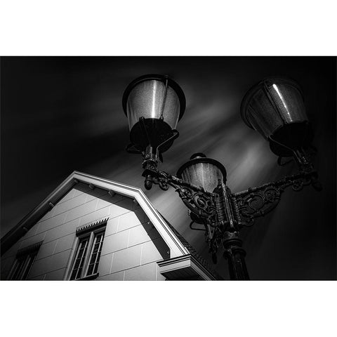 In The Spotlights Gold Ornate Wood Framed Art Print with Double Matting by Claes, Gilbert