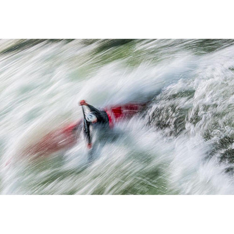 Taming Water White Modern Wood Framed Art Print by Ignac, Dusan