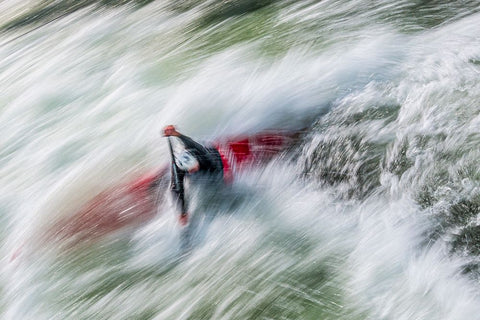 Taming Water Black Ornate Wood Framed Art Print with Double Matting by Ignac, Dusan