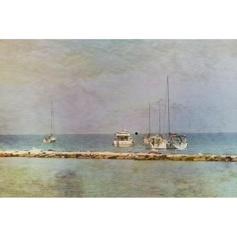 Bari Black Modern Wood Framed Art Print by Gilleman, Monique