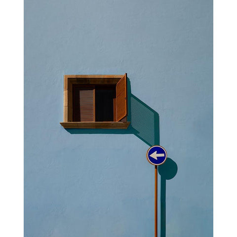 Urban shadows Black Modern Wood Framed Art Print by Schuster, Inge