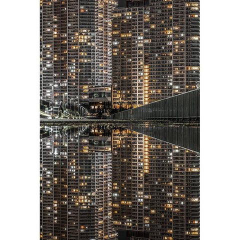 Mirror World Gold Ornate Wood Framed Art Print with Double Matting by Matsubara, Hiroki