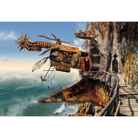 X Zone Gold Ornate Wood Framed Art Print with Double Matting by Penchev, Radoslav