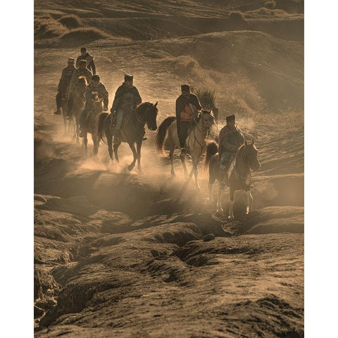 Wanderer White Modern Wood Framed Art Print by Mikael, Fira