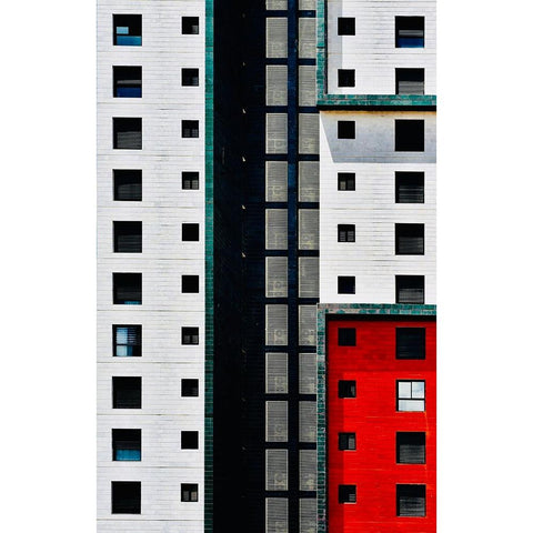 Facade - Gani Tikva Black Modern Wood Framed Art Print by Orbach, Arnon