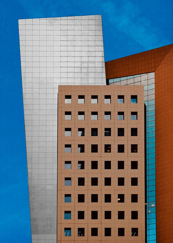 Facade - Tel AvIV Jaffa White Modern Wood Framed Art Print with Double Matting by Orbach, Arnon