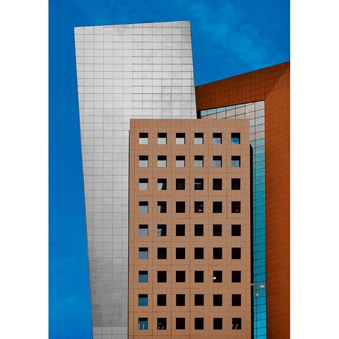 Facade - Tel AvIV Jaffa Black Modern Wood Framed Art Print with Double Matting by Orbach, Arnon