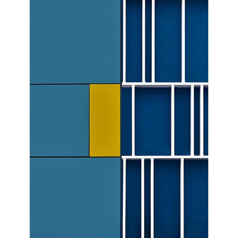 Facade - Downtown Los Angeles California Black Modern Wood Framed Art Print with Double Matting by Orbach, Arnon