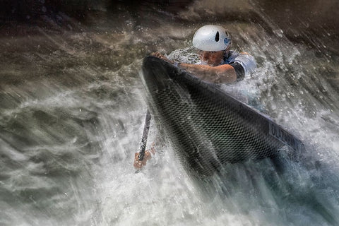 In The Direction White Modern Wood Framed Art Print with Double Matting by Malovrh, Milan