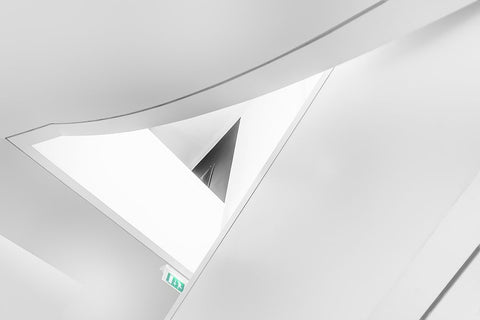 Exit Black Ornate Wood Framed Art Print with Double Matting by Van Son, Greetje