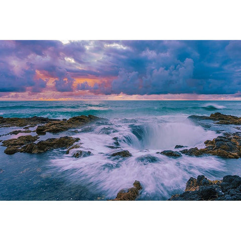 Magic Thor Well Black Modern Wood Framed Art Print by Shi, Mei