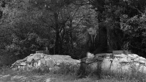 Dissolve White Modern Wood Framed Art Print with Double Matting by Coskun, Ilker