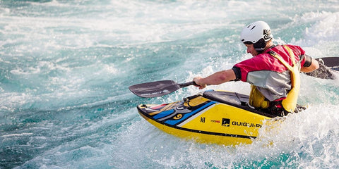 Action In Water Black Ornate Wood Framed Art Print with Double Matting by Grop, Serge