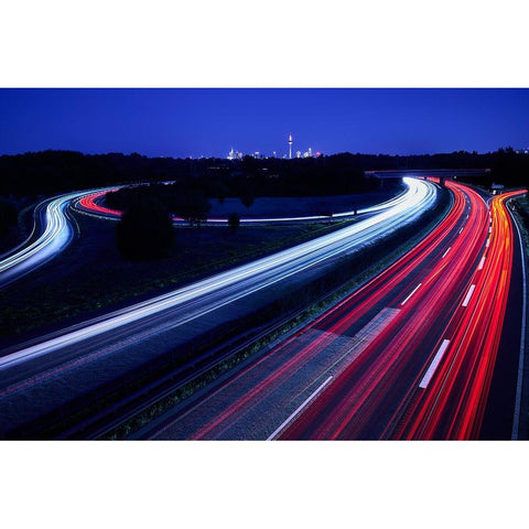 Ffm_Spin Black Modern Wood Framed Art Print by Sokac, Drazen