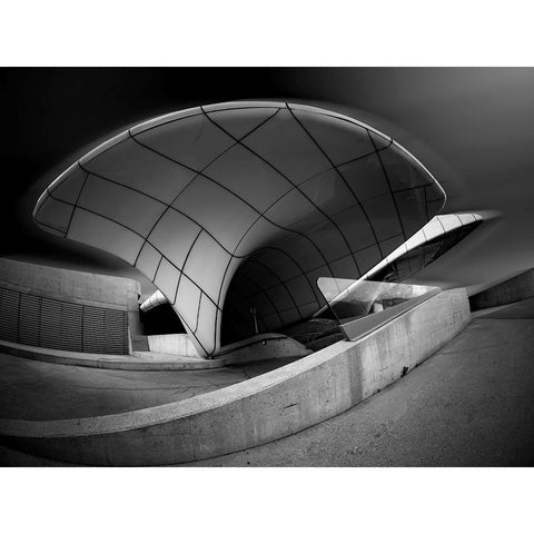 Hungerburg Station - Innsbruck Gold Ornate Wood Framed Art Print with Double Matting by Dan, Udrea