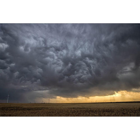 Angry Sky White Modern Wood Framed Art Print by Zuo, Jun